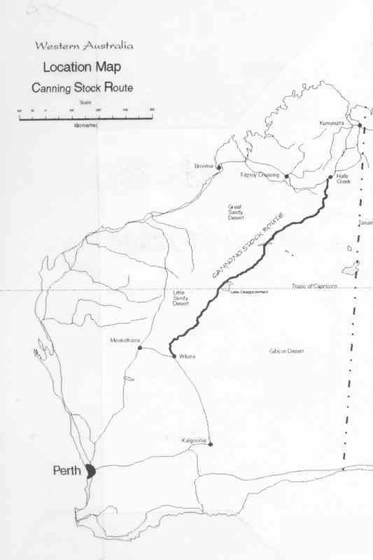 Canning Stock Route map
